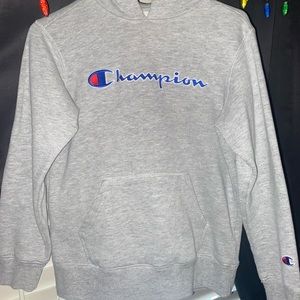 Boys Champion Hoodie in Grey